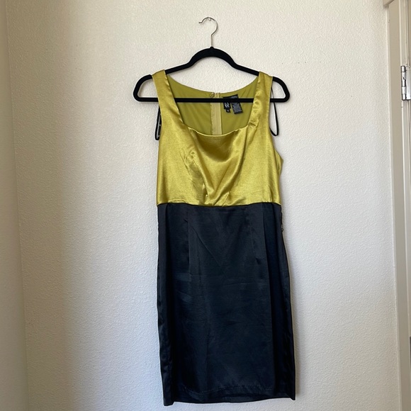 Fools Gold Green Midi Dress Size 13 - Picture 1 of 6